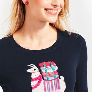 Talbots Llama-Embellished Crew Neck Sweater XL